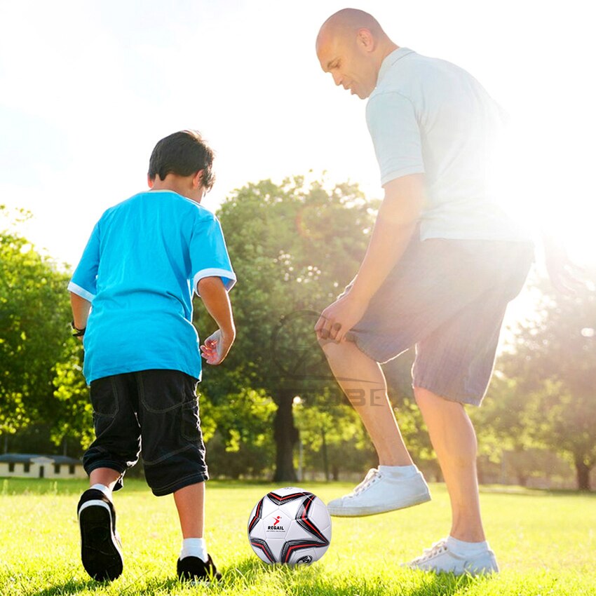 Outtobe Maat 5 Voetbal Voetbal Naadloze Anti-Slip Pu Kinderen Voetbal Indoor/Outdoor Training Voetbal Met Gratis inflator