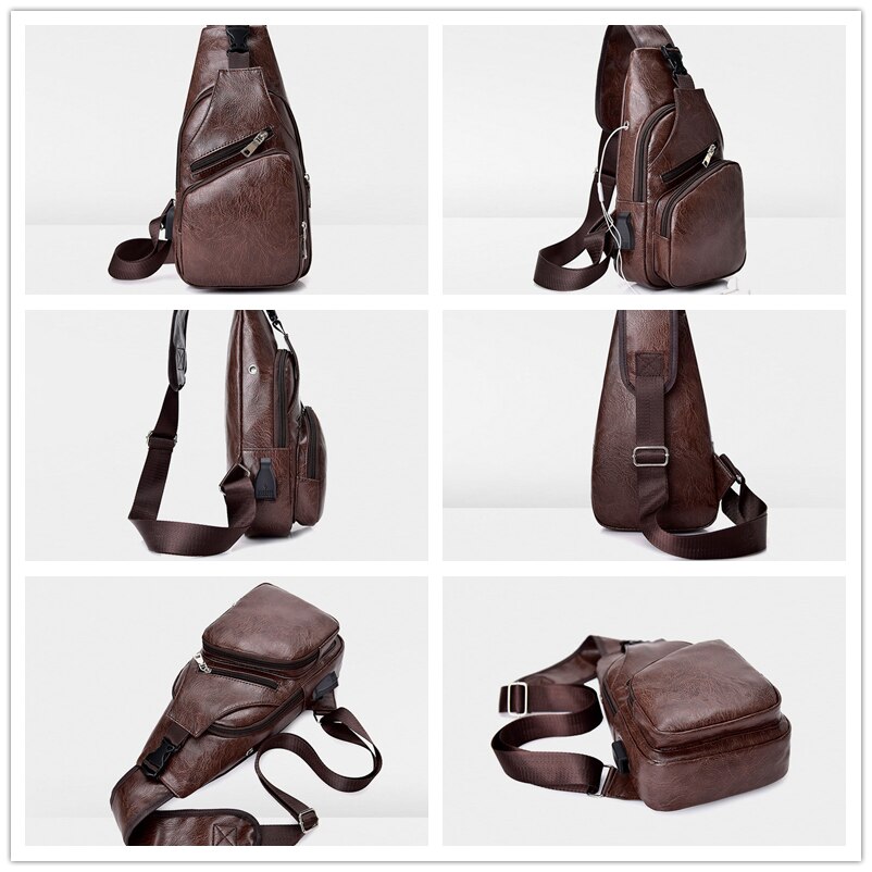 Crossbody Tassen Voor Mannen Korte Trip Sling Borst Bag Casual Messenger Bags Mannelijke Schoudertas Diagonaal Back Pack Bolsos
