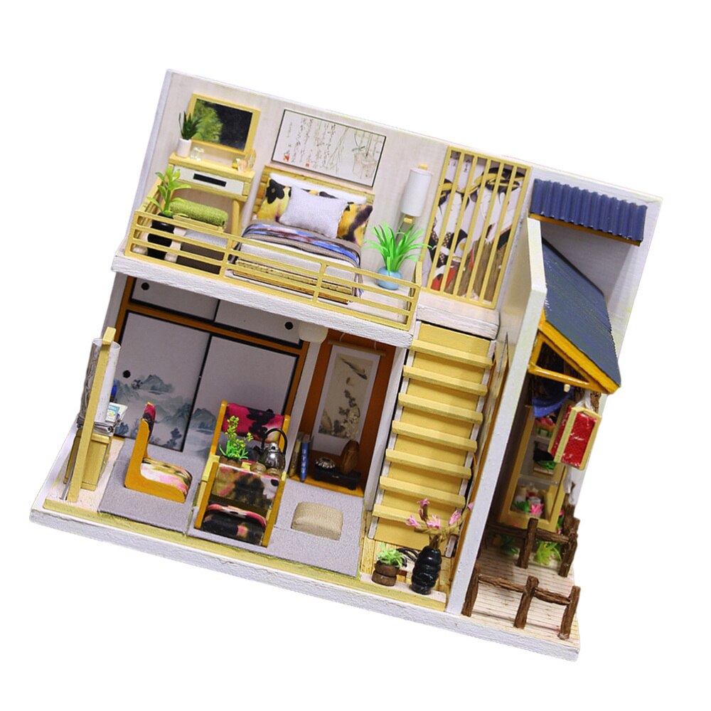Diy Hokkaido Huis Craft Diy Tatami Kamer Huis Monteer Miniatuur Huis Kit Kleine Huis Model