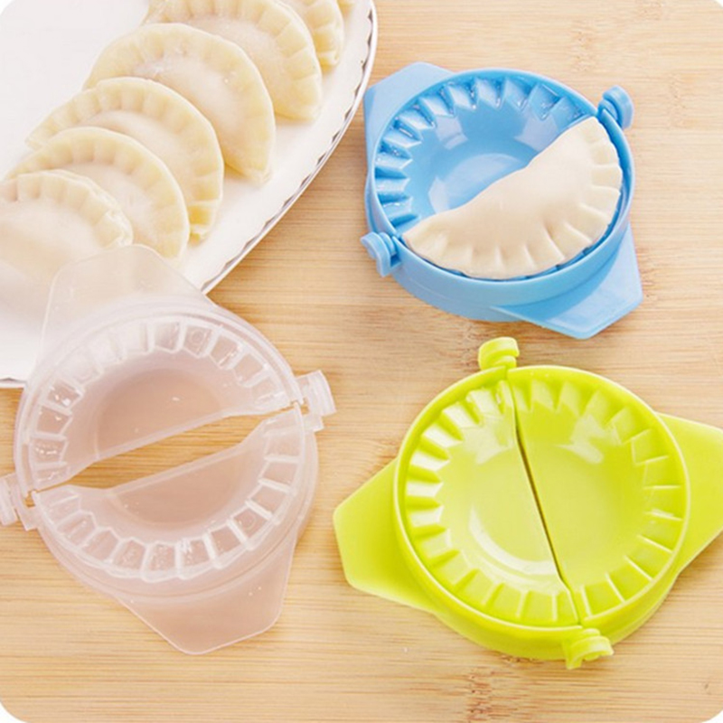 1PC DIY Plastic Dumpling Molds Chinese Food Jiaozi Maker Dough Press Dumpling Pie Ravioli Hand Mould Kitchen Tools