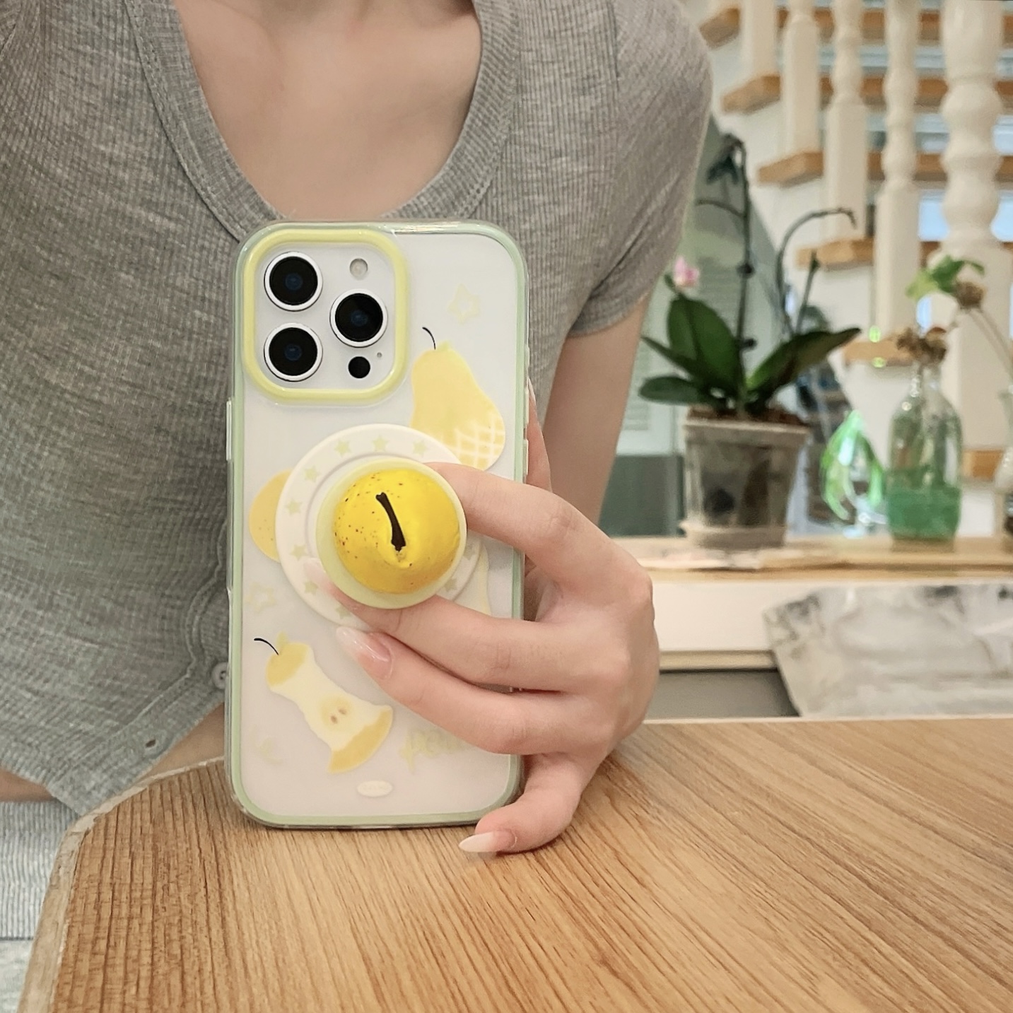 Urocze etui na telefon z magnetyczną uchwytami w kształcie gruszki, silikonowe, odporne na wstrząsy, miękkie, zapobiegające upadkom, robić iPhone 16 15 14 13 zawodowiec Max plus