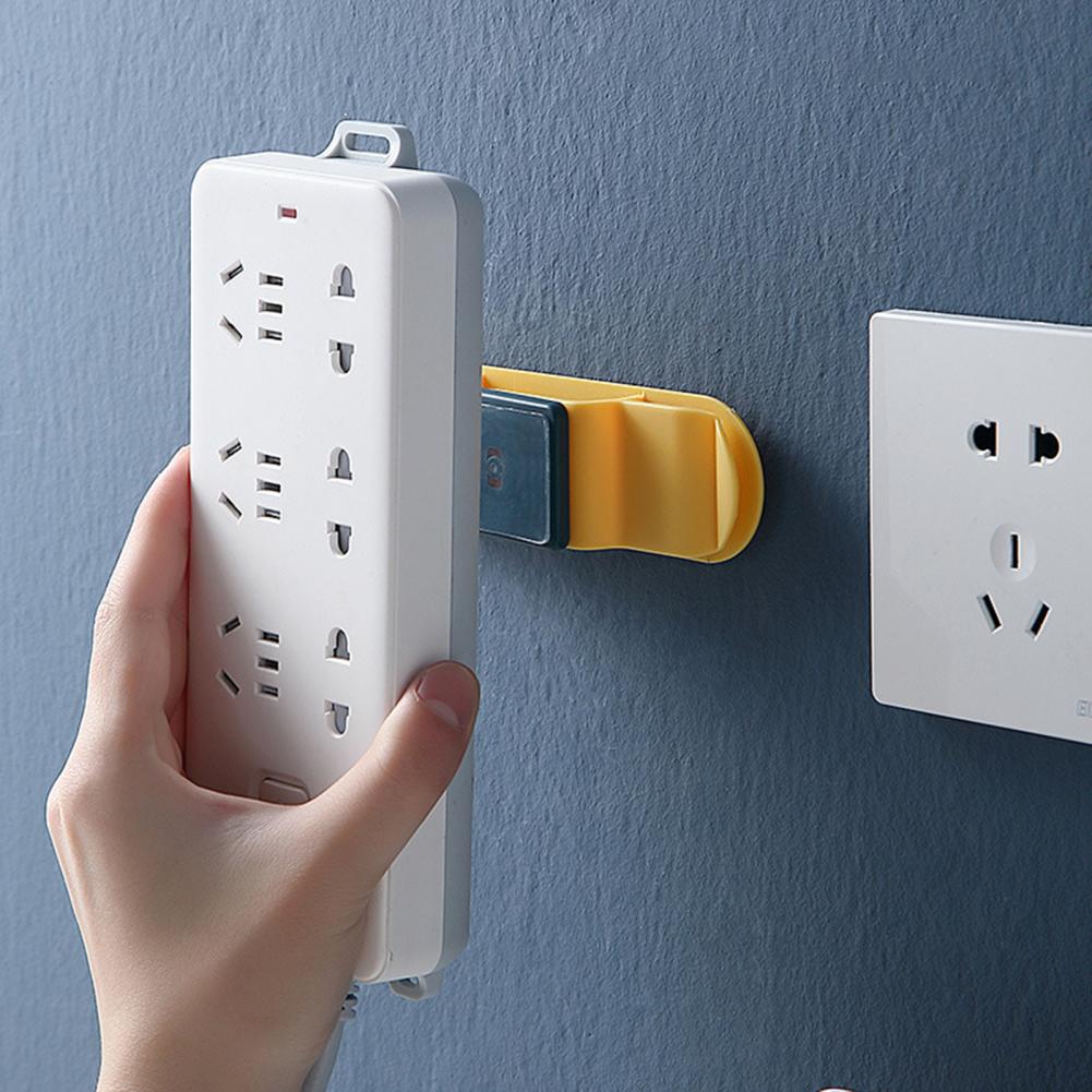 Power Strip Houder Zelfklevende Sterke Draagkracht Abs Alete Kabel Fixer Voor Slaapkamer