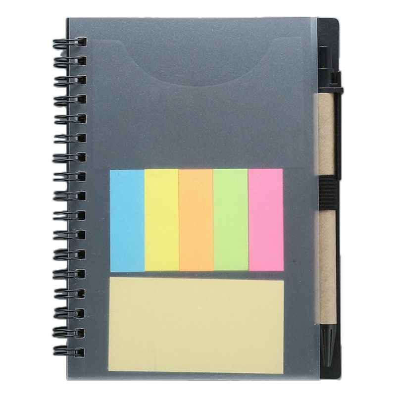 Sticky Notes Notepad Kawaii Stationery Diary Notebook with Pen School 19QA: Black