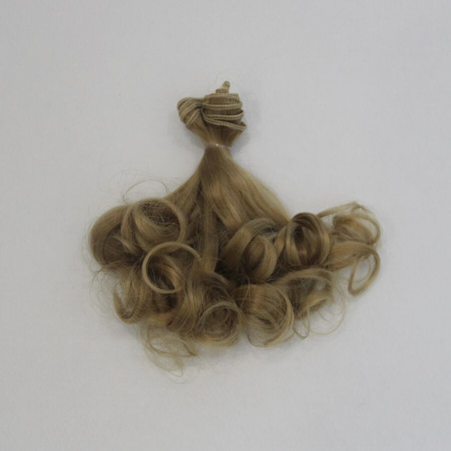 Doll Wig Hair 15cm Diy Tresses For Handmade Baby Toy and Doll Long Doll Hair Curly Thick Wavy Doll Hairs: 12