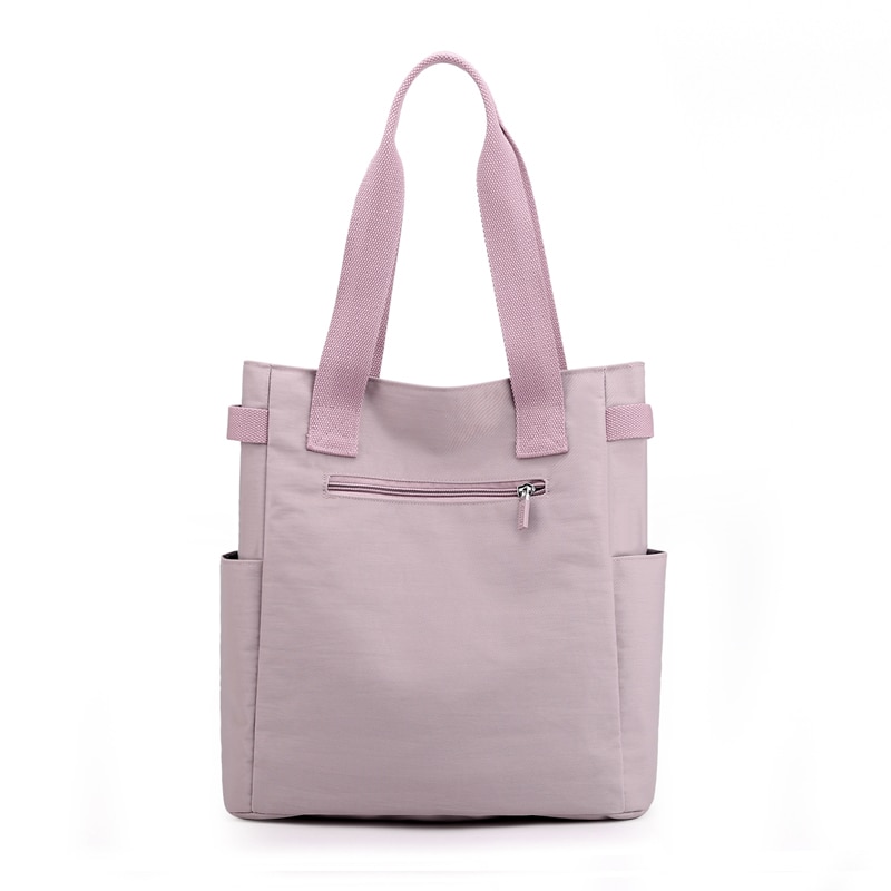 Bolso De Hombro De Nailon Para Mujer - Bolso Tote Ligero E Impermeable, Con Múltiples Bolsillos, Ideal Para El Día A Día