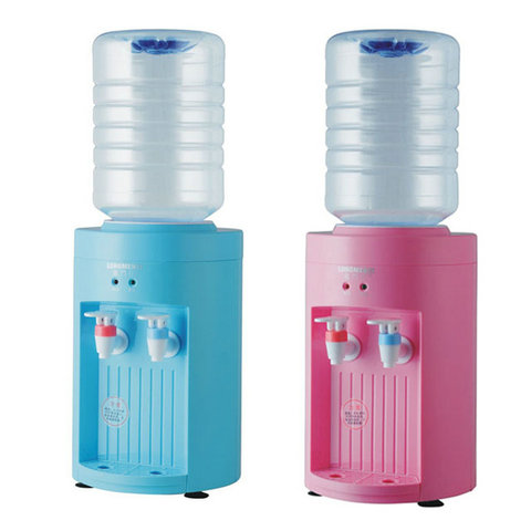 220V 550w Blue/Pink Mini water dispenser Cool Type Desktop include 2.5L net bucket 19x19x29cm