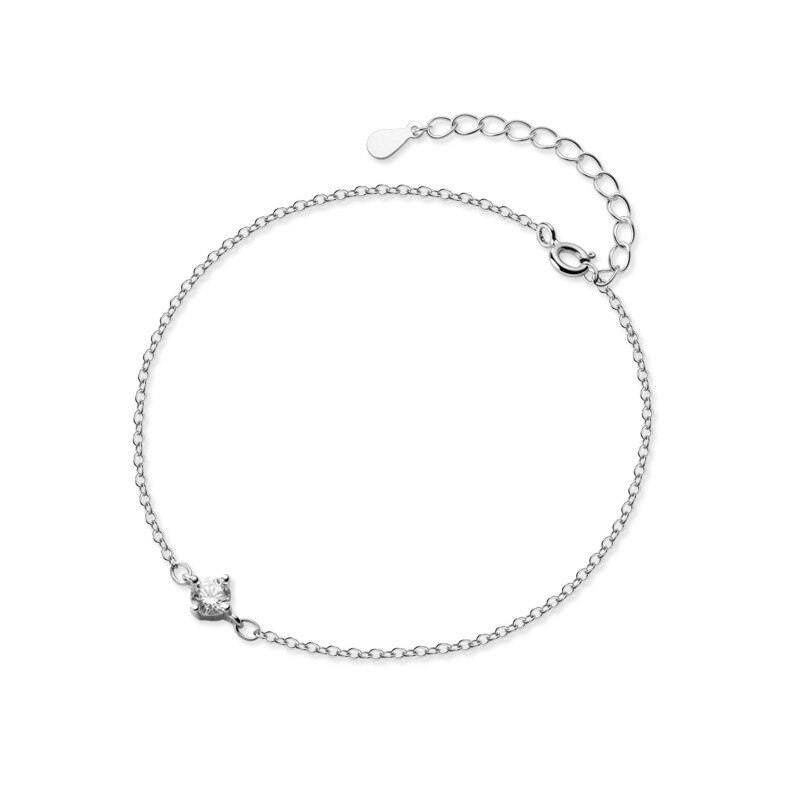 La Monada Enkele Bead Armbanden Voor Vrouwen Zilver 925 Sterling Sieraden Fijne 925 Sterling Zilveren Vrouwen Armband Vrouwelijke: SILVER