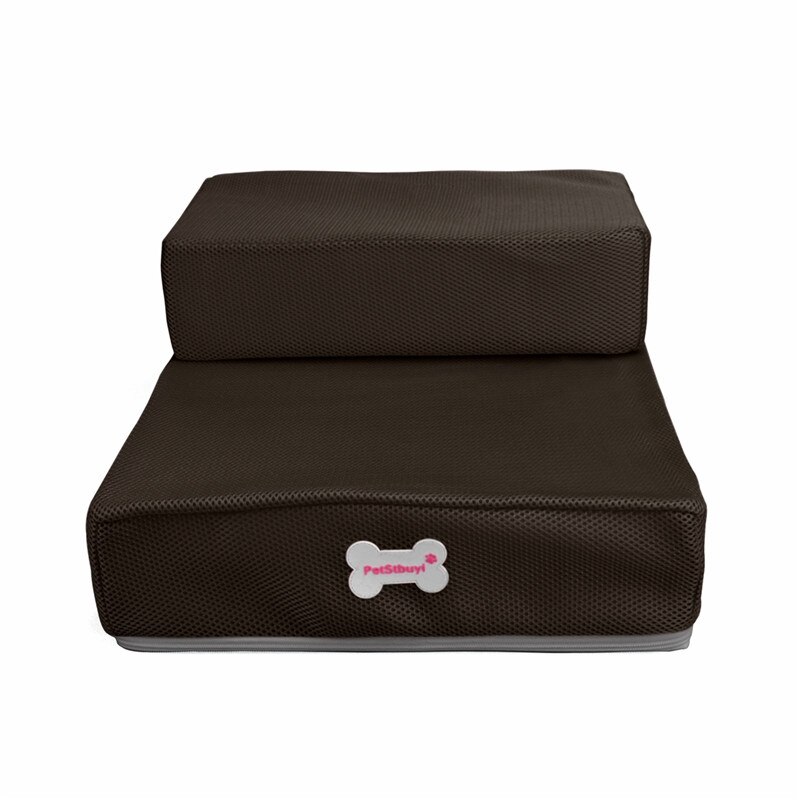 Dog Stairs Pet Stairs Removable Puppy Dogs Bed Stairs Dog House Anti-slip Small Pet 2 Steps Ladder for Puppy Cat Pet Supplies: Coffee