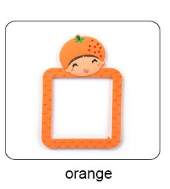 Tegneserie frugter selvlysende vægstik klistermærke pvc lysende kontakt klistermærke frugt form til boligdekorationer tegneserie vægklistermærke: Orange