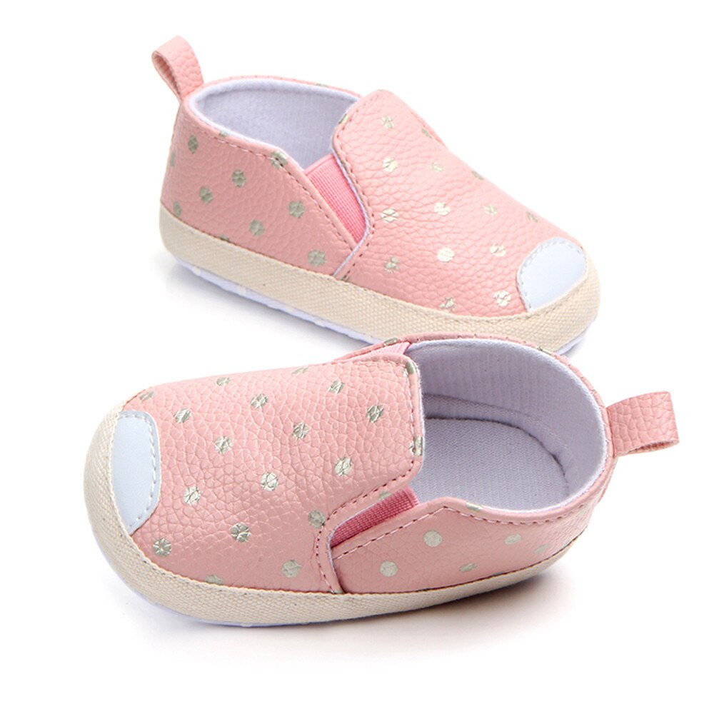 Kawaii-baskets en cuir Pu pour filles | Chaussures à semelles souples de -né, Tenis Bebes , baskets roses pour bébés filles: PK / 13
