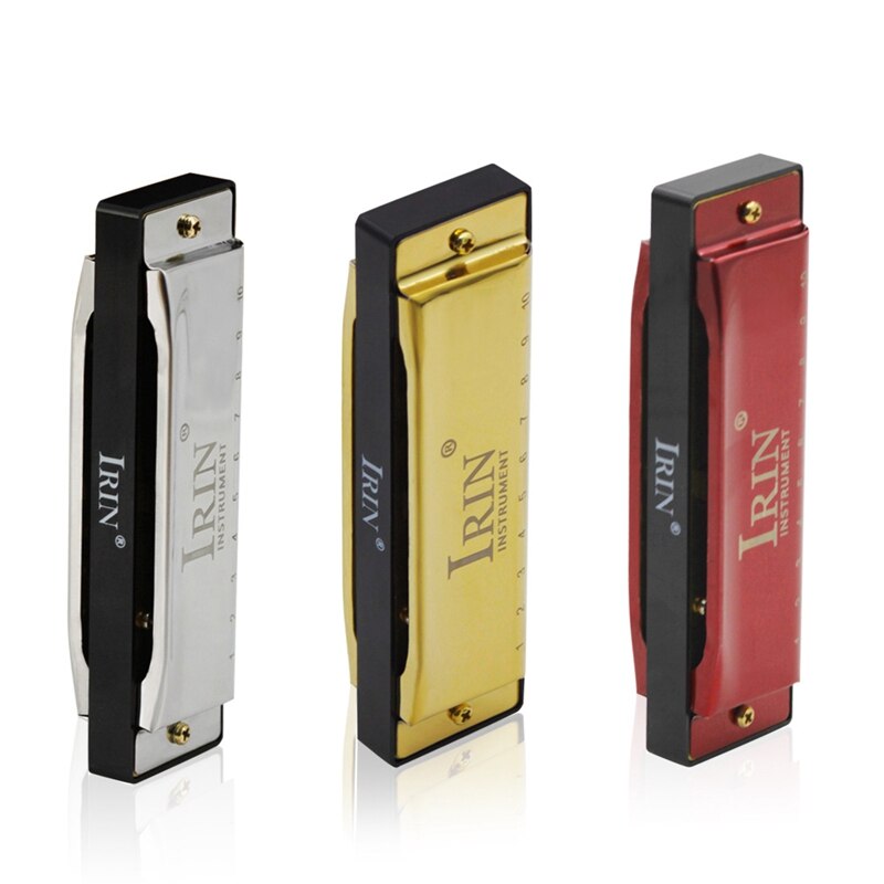 Irin 10 Gaten 20 Tone G Sleutel Harmonica Blues Muziekinstrument Diatonische Harp Met Opbergdoos