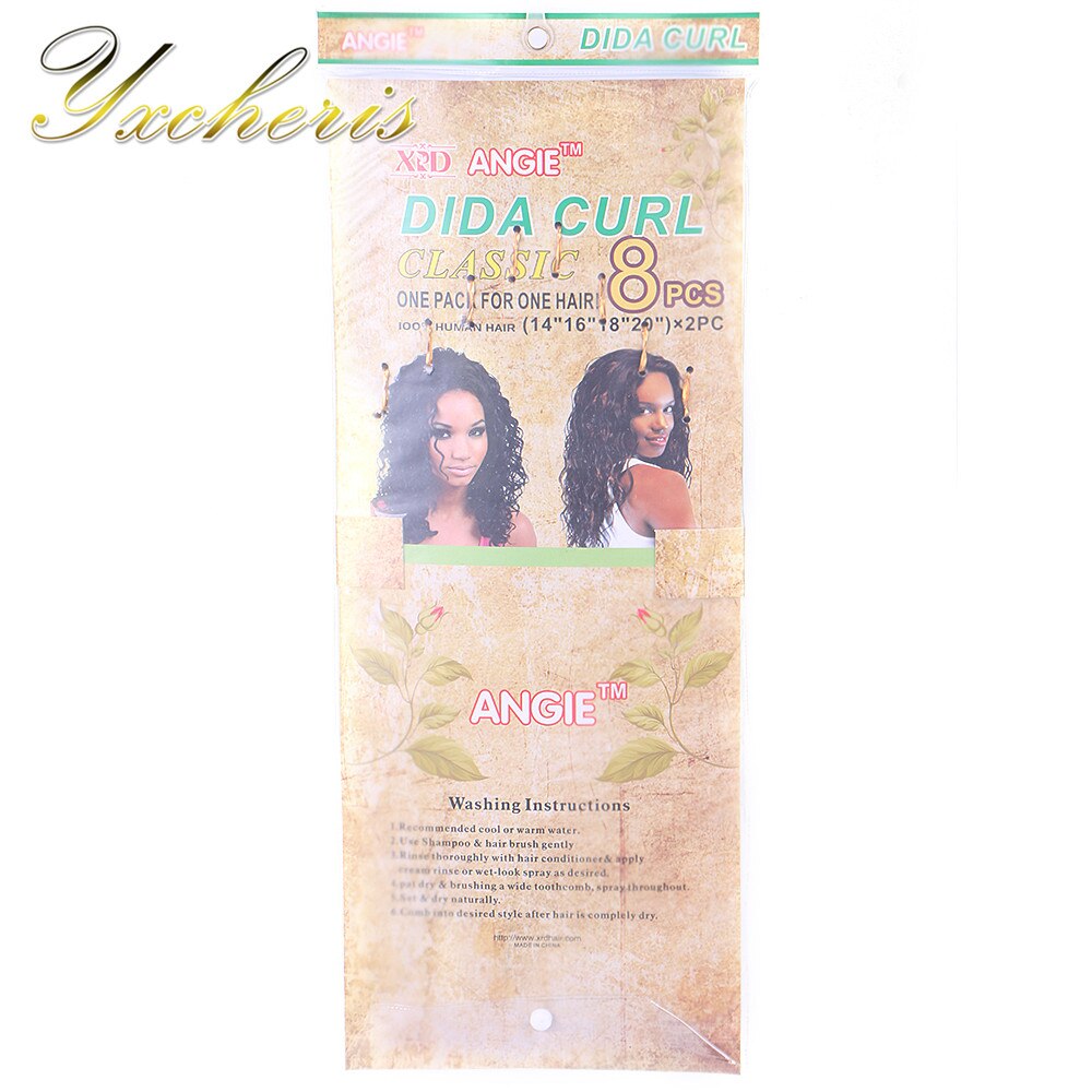 YxCheris 8Pcs/pack Synthetic Body Wave Hair Bundles 14" 16" 18" 20" Ombre Black Blond Double Weft Hair Weave Extensions