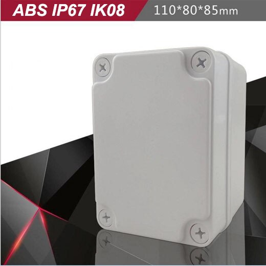 ABS shell small outdoor cable IP67 plastic waterproof junction box electronics enclosure: White