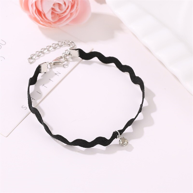 1 Stuk Mode Elegante Sieraden Mode Stijl Kant Kristal Enkelbandje Armband Voor Sexy Vrouwen Meisjes