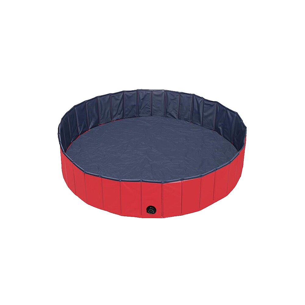 Foldable PVC Dog Pet Swimming Pool Portable Pet Bath Tub Outdoor Pools For Collapsible Bathing Pool For Dogs Cats Kids: red 30x10cm