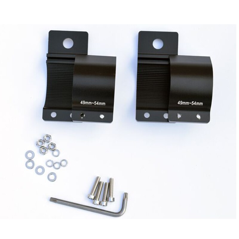 Adjustable Bull Bar Tube Bar Mounting Bracket Clamps Holder Kit for Off-road Offroad LED HID Driving Light Led Work Light Bar
