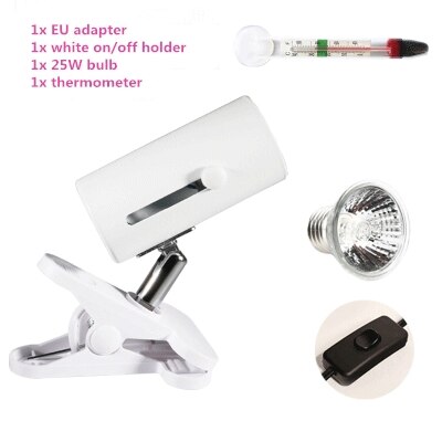 25w uva&uvb lampe uv-lampe til skildpadder fylde lys calciumforsyning uvb-lampe uvb 3.0 lamper til krybdyr et sæt: 25w hvide lamper