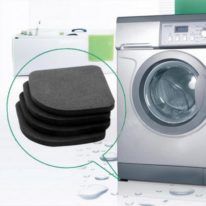 4 teile/satz Waschmaschine Anti-Vibration Pad nicht-Unterhose Schwamm Matten Küche Kühlschrank Schock Matten Boden Möbel Protektoren Pad