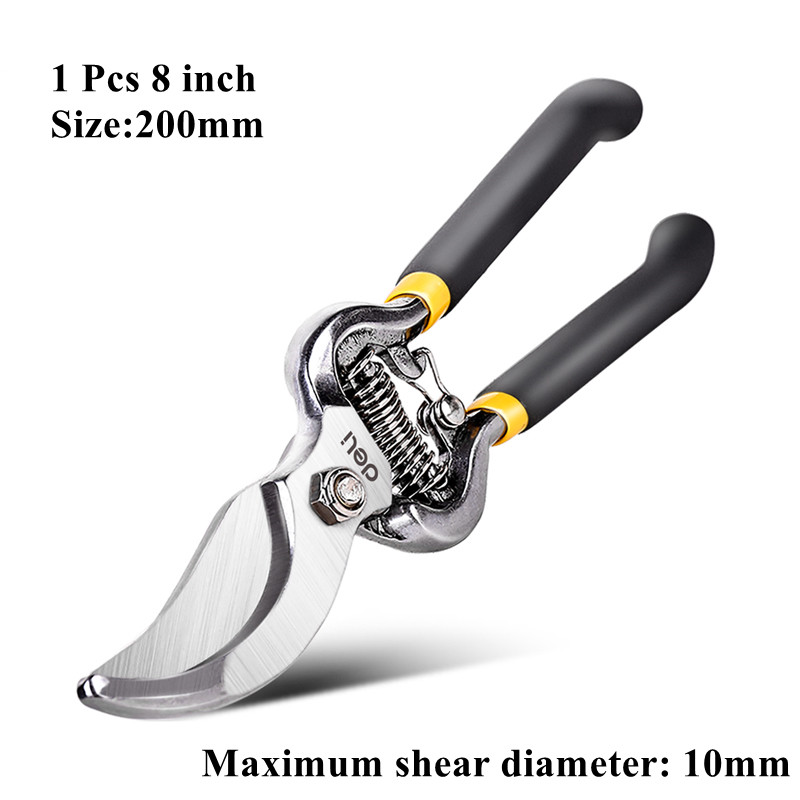 1 Pz Potatore Forbici Da Giardino Professionale affilato circonvallazione Cesoie Da Potatura rifinitore per Alberi Cesoie A Mano clipper per Attrezzi Da Giardinaggio: grigio