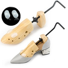 1Pc Men Women Wooden Adjustable Shoe Stretcher 2-Way Shaper Shoe Tree Holder For Boot Shoe Expander Shoe Form