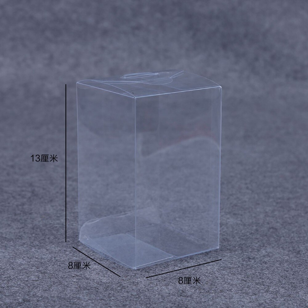 Clear PVC Packaging Boxes - 8x8x8, 8x8x10, 8x8x13 cm - Gift Display for Candy, Toys, Jewelry