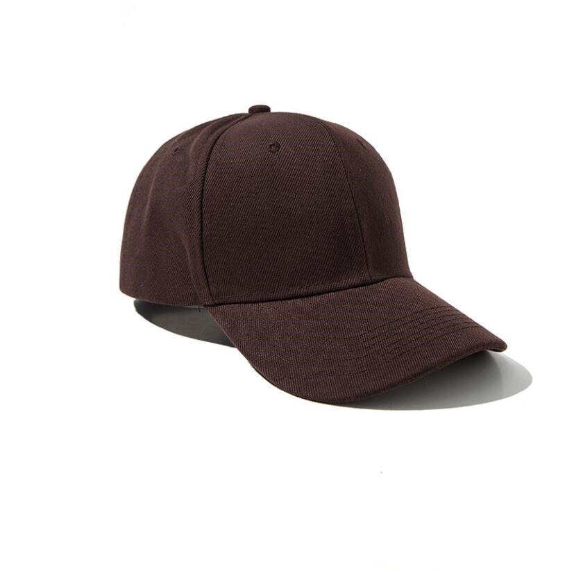 Solid Color Baseball Cap Summer Outdoor Sports Cap Tennis High Pony Tail Cap Unisex Hip-hop Rebound Cap Beach Vacation Sun Hat: Brown