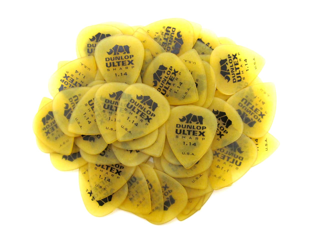 Jim Dunlop Tortex Primus Plektren – 6er-Box In Metalldose, Medium Stärke