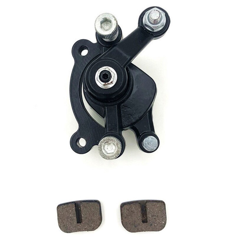 49CC Brake Disc Plate Gas Mini Dirt Bike Rear Disc Brake Caliper Kit 120mm and Friction Plate Rotors Electric Scooter ATV