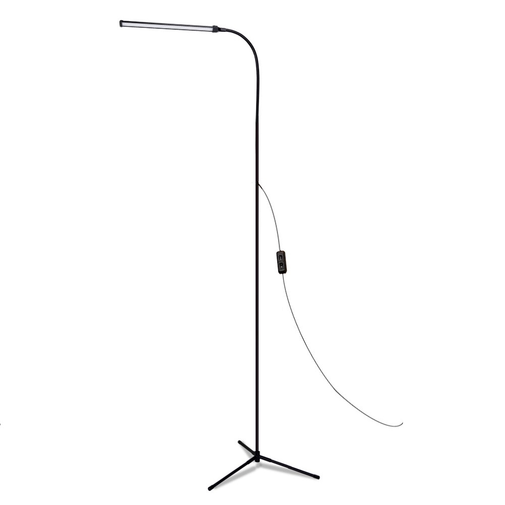Modern LED Floor Lamp Dimming Toning 72leds USB Flexible Gooseneck Standing Reading Light with Stable Base for Bedroom Office
