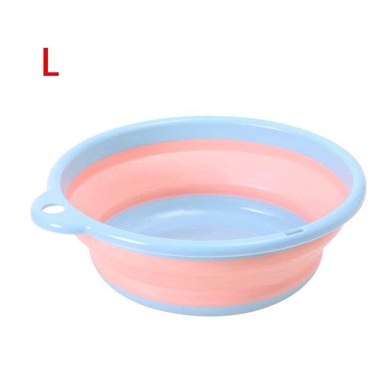 Folding Wash Basin Multifunction Portable Dish Tub For Travel Camping Silicone Collapsible Wash Basins Home Cleaning Tools: B-3