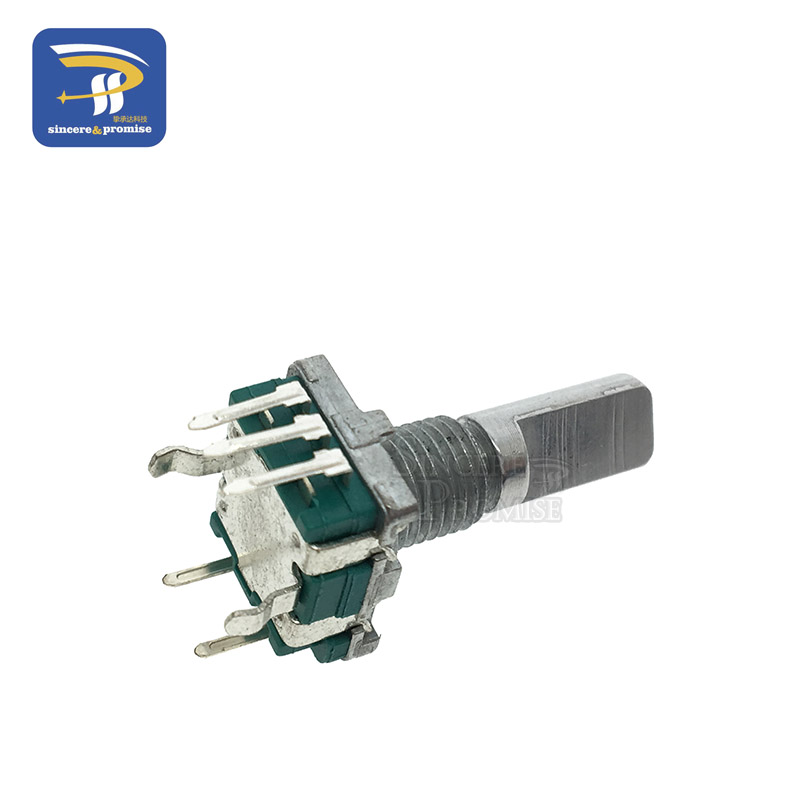 5PCS/LOT Half Rotary Encoder Code Switch/EC11/ Digital Potentiometer With Switch 5Pin Handle Length 20mm DIY