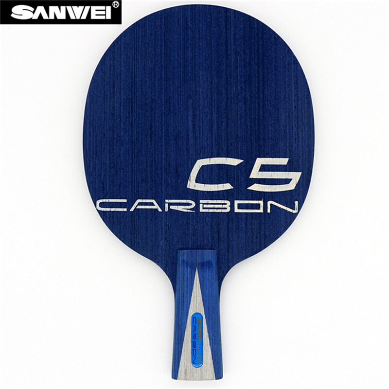 SANWEI C5 LD tafeltennis blade 5 multiplex + 2LD Carbon quick aanval lus ping pong racket bat paddle tenis de mesa