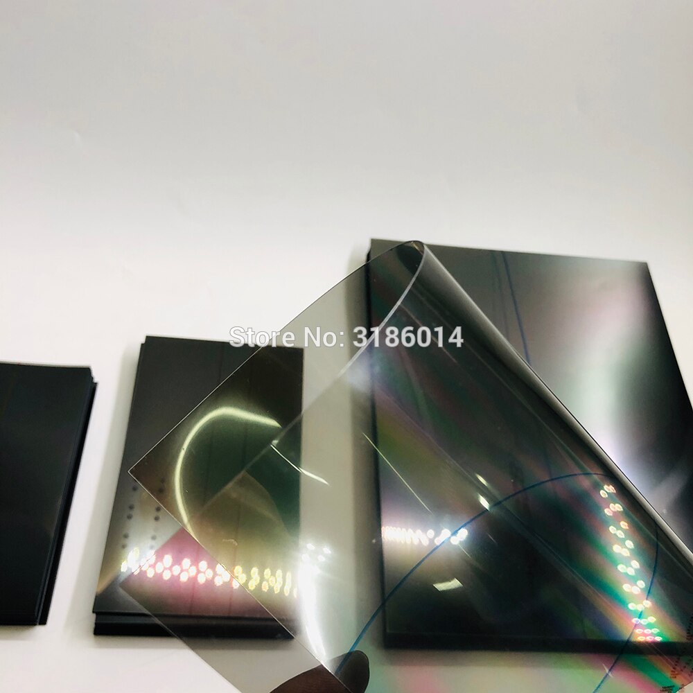 Novecel 10 sztuk LCD polaryzator film dla iPhone X XR polaryzacja światło spolaryzowane wymiana filmu