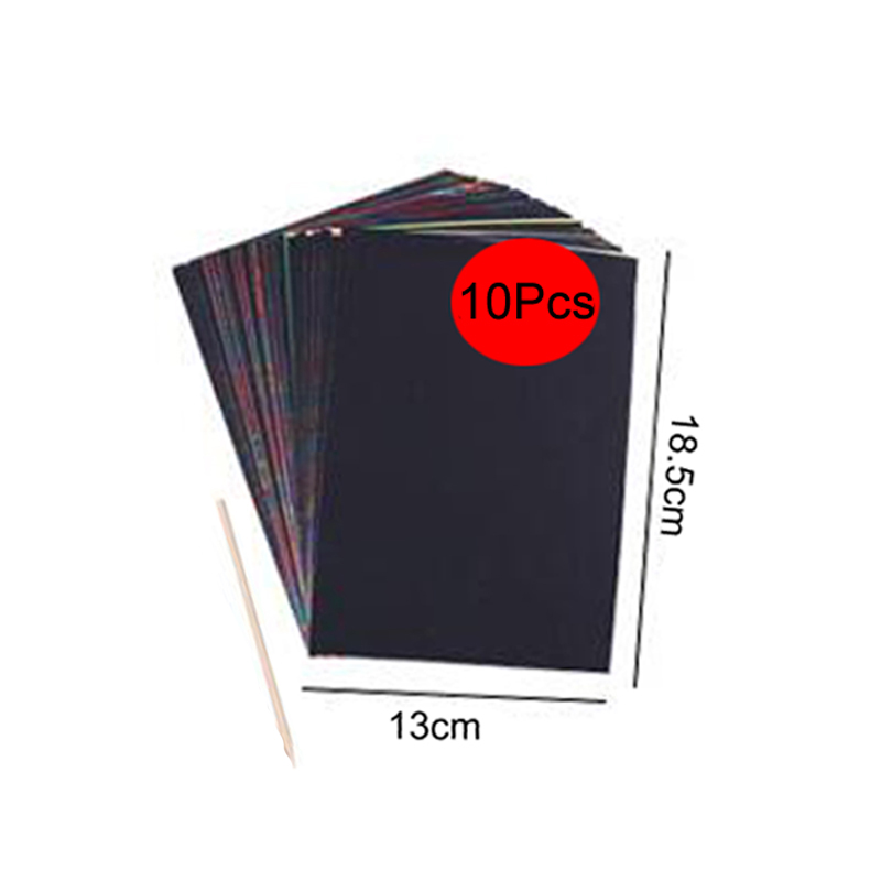 Kit de manualidades con de espirógrafo para niños, diseños increíbles clásicos, juego de papel mágico para rascar, juguetes de dibujo, 10-33 Uds.: Blanco