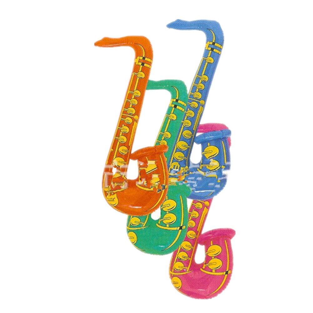 Random Color 1Piece 70cm Fun Inflatable Blow Up Rock&Roll Saxophone Disco Party Music Toy LXY9