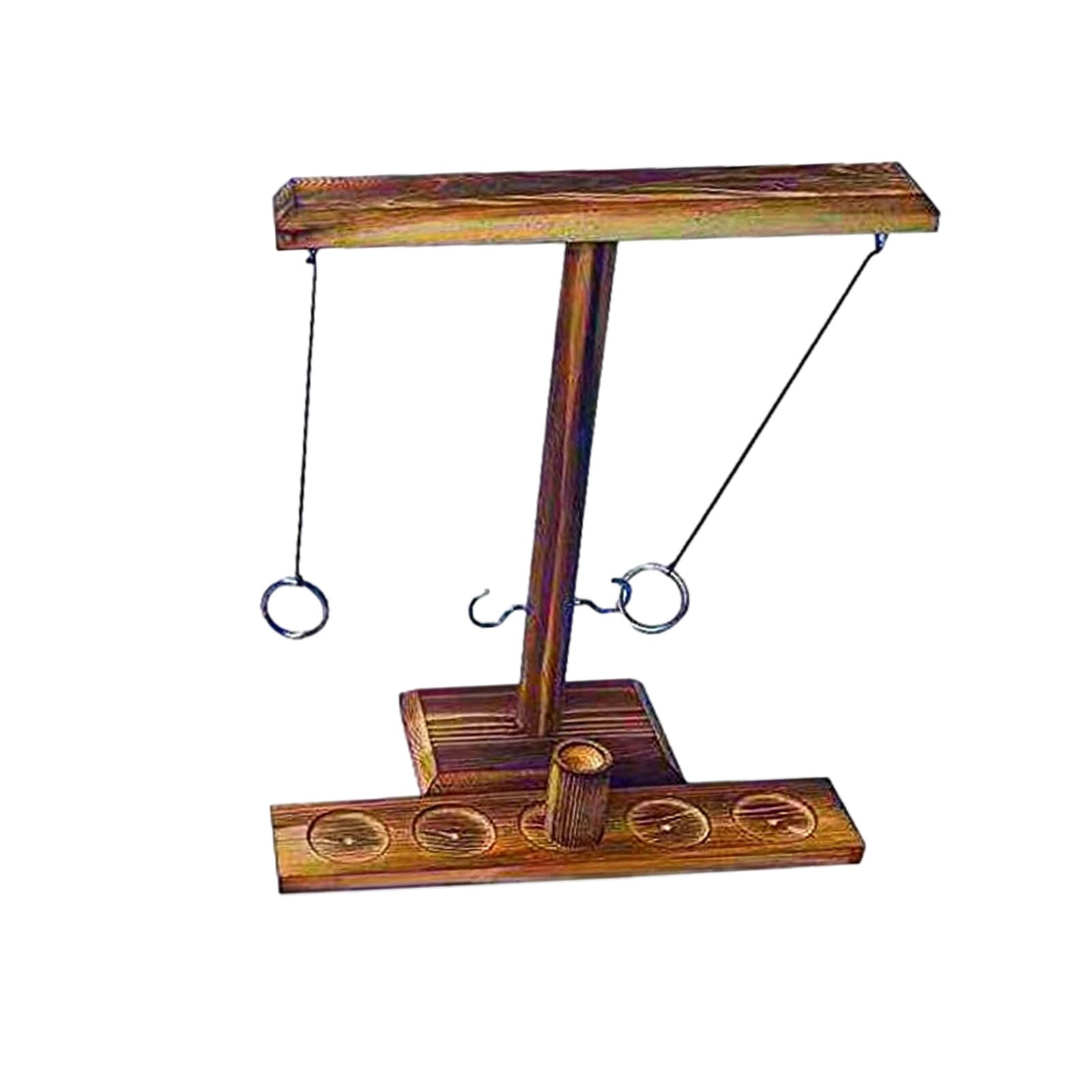 Party toys Leisure Industrial Style Bar Drink Shop Handmade Wooden Ring Toss Hooks Fast-paced Interactive Game For Bars Home: B