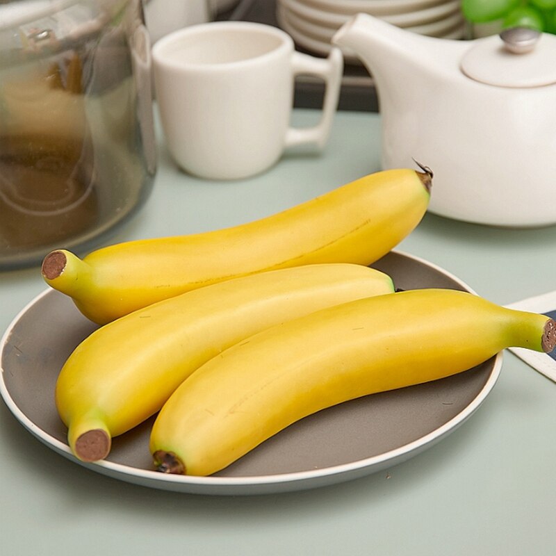 Simulatie model Enkele banaan Speelgoed groente-en decoratie Thuis kabinet decoratie