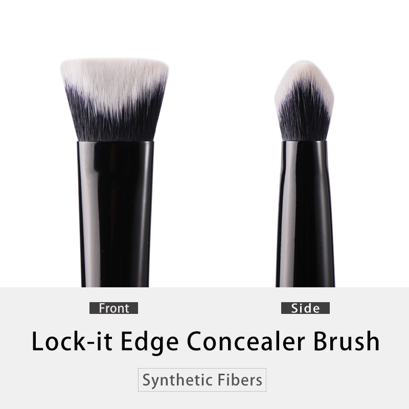 Kat Von D-brocha de maquillaje 40 brocha correctora pelo de fibra suave mango negro brochas de maquillaje de para mujer