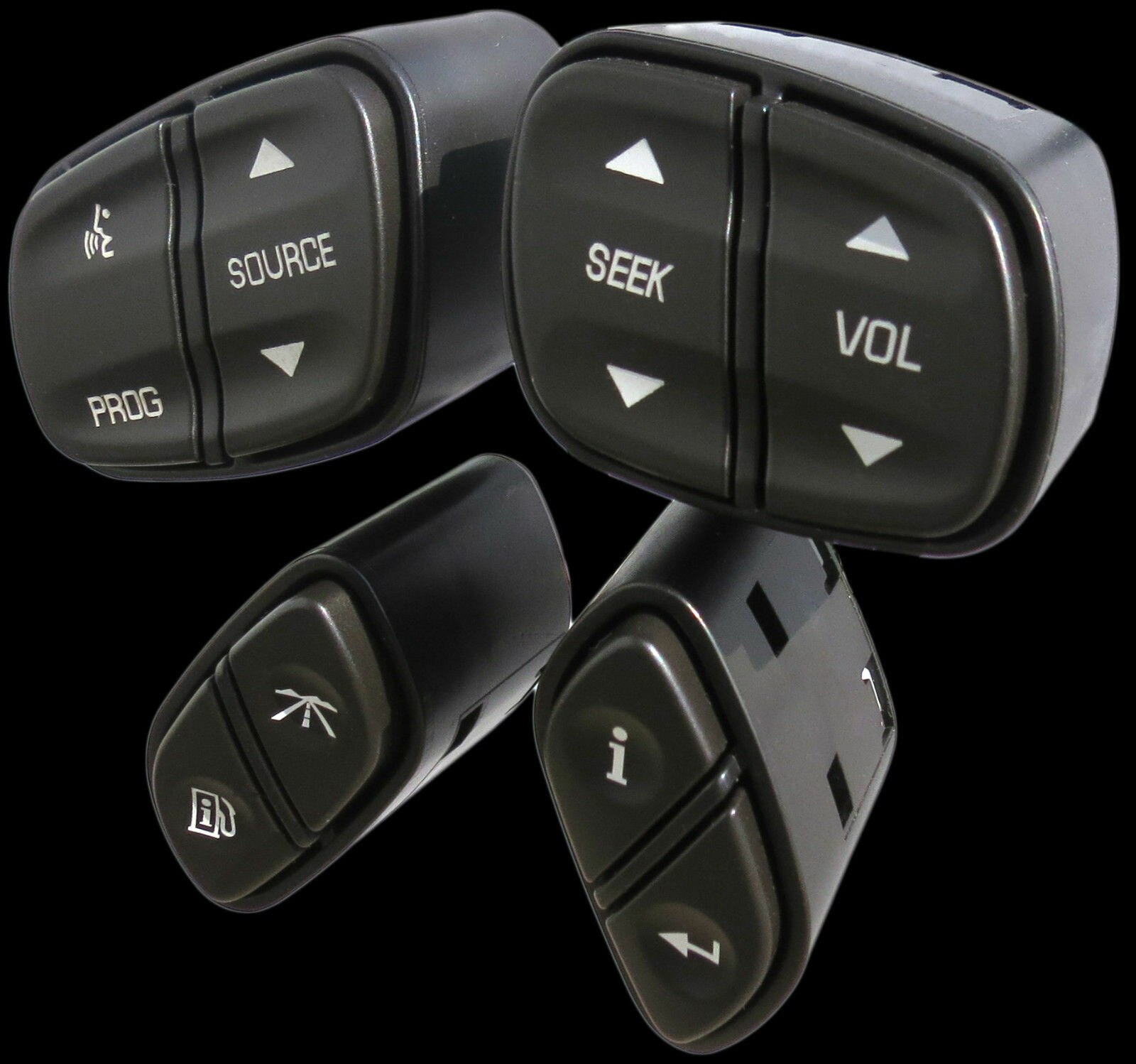 4 stuks auto stuurwielknoppen schakelaar bediening 21997738 21997739 voor gmc chevrolet voor cadillac voor escalade voor bravada