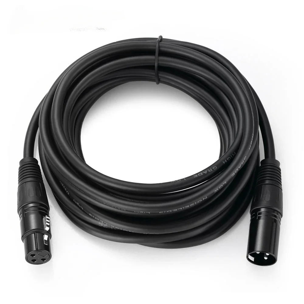 Cable de Audio XLR macho a hembra/macho M/F OFC blindado para mezclador de micrófono Femlae a hembra F/F 1m 1,8 m 3m 5m 10m 15m 20m