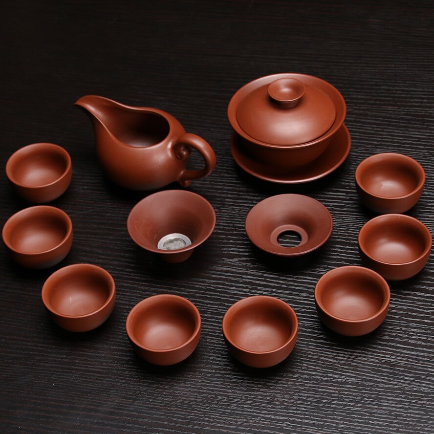 Chinese Dragon Kung Fu Tea Sets,Genuine Yixing Purple Clay Teapot,Zisha Teacups,Pure manual,Tea Service Tea Set