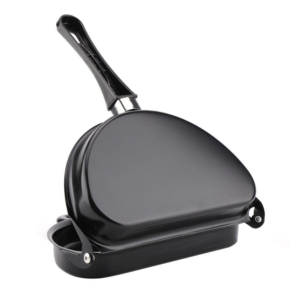 Dubbele Side Folding non-stick Koekenpan Omelet Ei Ontbijt Maker Draagbare Keuken Kookgerei 2 Sides Hand Koekenpan