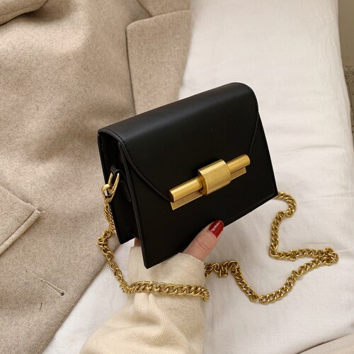 Ivog Aankomst Dagelijks Dames Kleine Crossbody Schouder Handtas Zwart Gg Wit Chain Hand Tassen Voor Vrouwen