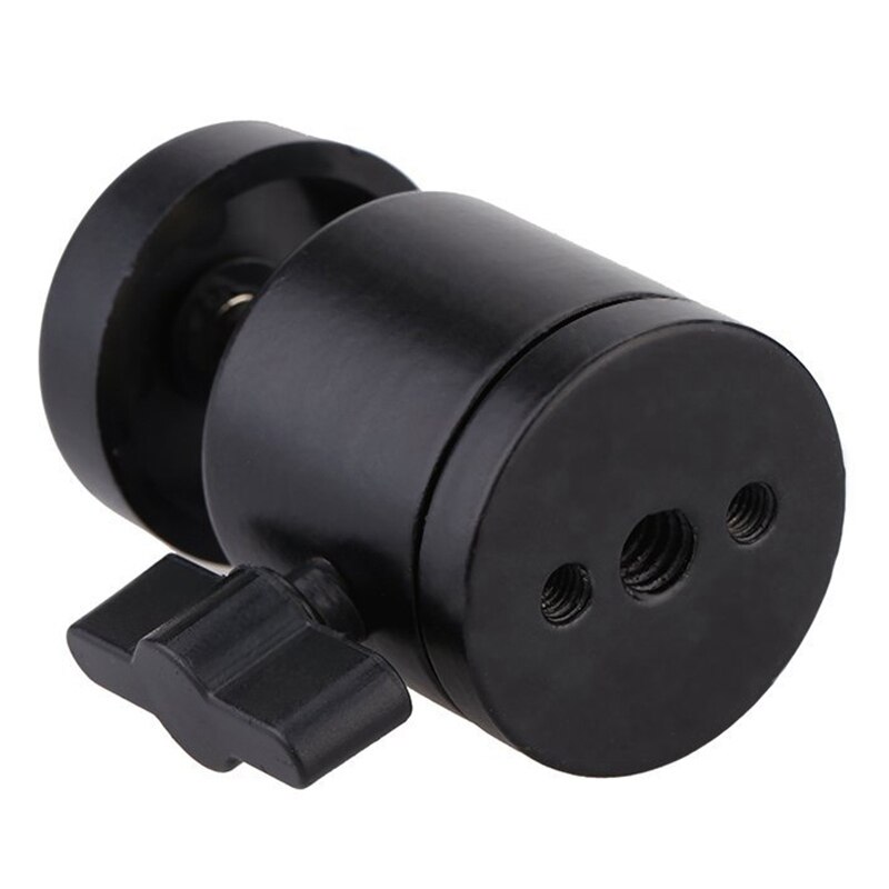 1 Pcs Mini Ball Head 1/4 Inch Mount for Camera Tripod & 1 Pcs Super Clamp with 1/4Inch-20 and 3/8Inch-16 Thread