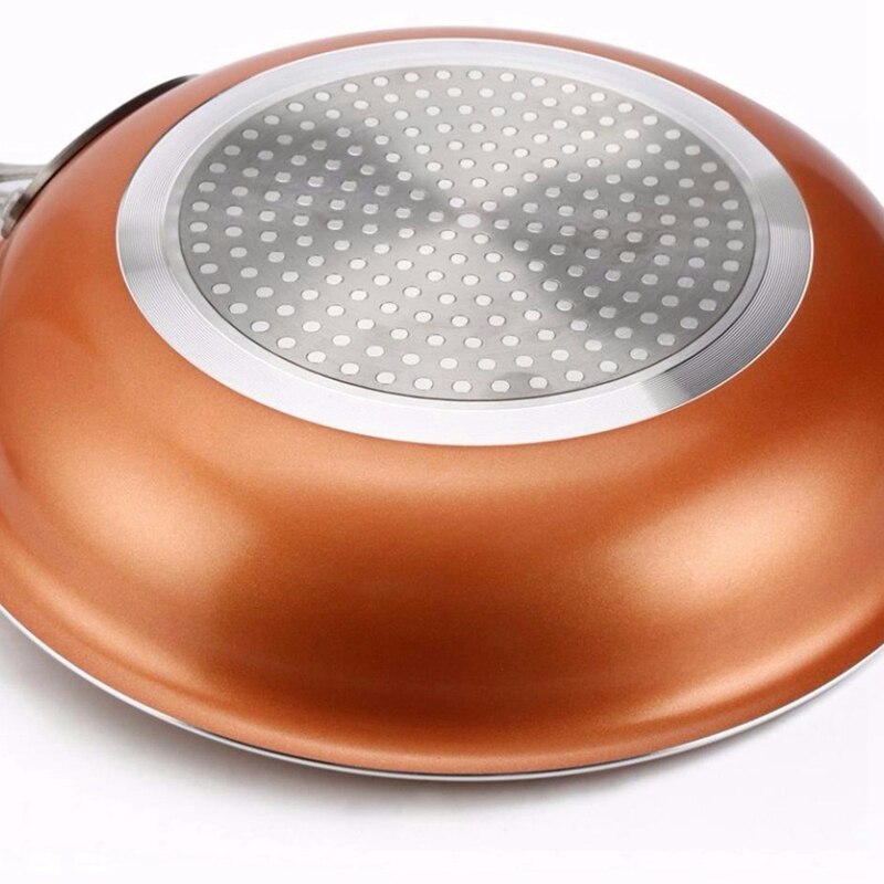 10 Inch Copper Frying Pan with Ceramic Coating,Non-Stick Skillet for Induction Cooking Frying Pan/Saucepan