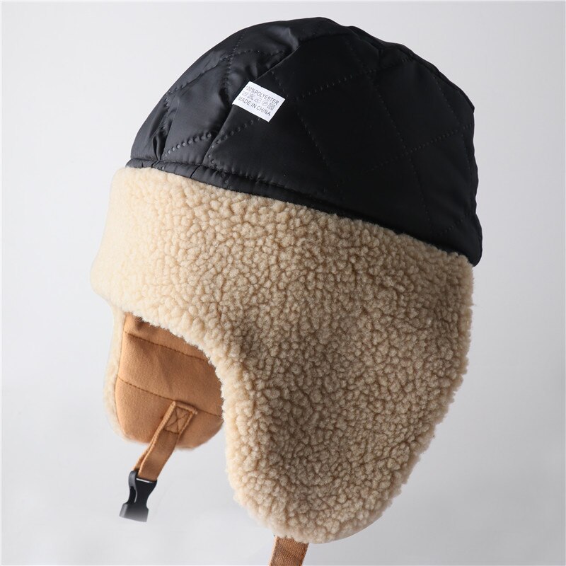 Winter Bomber Hats Earflap Russian Ushanka with Goggles Men Women's Trapper Pilot Hat Faux Berber Fleece Thermal Snow Caps