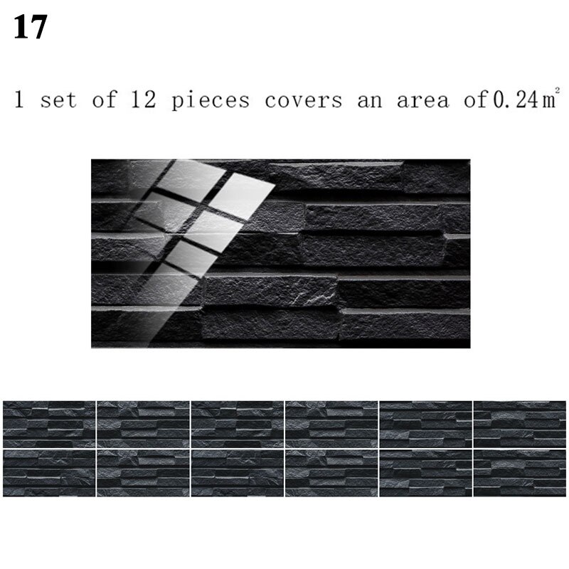 12 Stuks Floor Stickers Zelfklevende Badkamer Keuken Tegel Stickers Decoratieve Waterdichte Antislip Dikke Slijtvaste: 17