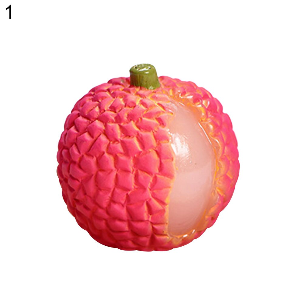 Simulaatio hedelmät mini vesimeloni mansikka mango maisema koristeet työpöydän sisustus kodin sisustus koristeet tarvikkeet: 1