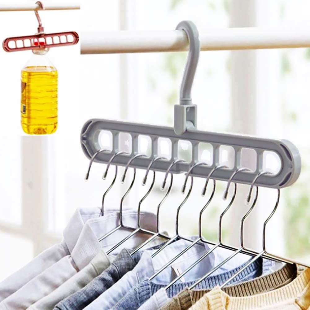 5-in-1 magische Hosenständer-Kleiderbügel für den Haushalt, Edelstahl, zusammenklappbar, Hosenständer, Krawattenaufhänger, Regale, Schrank, Konvertierung, Organizer