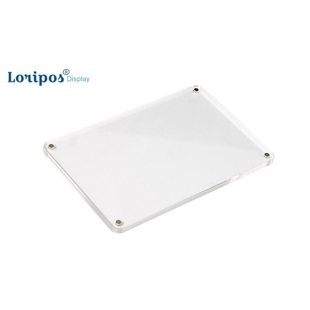 Acrylic Transparent Photo Frame Rectangle Magnet Picture Frame Frames For Home Decor Birthday Supply